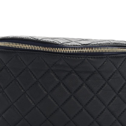 Chanel Calfskin Quilted Banane Waist Bag Fanny Pack Navy 8 of 13