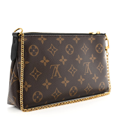 Louis Vuitton Monogram Pallas Clutch Black 3 of 10