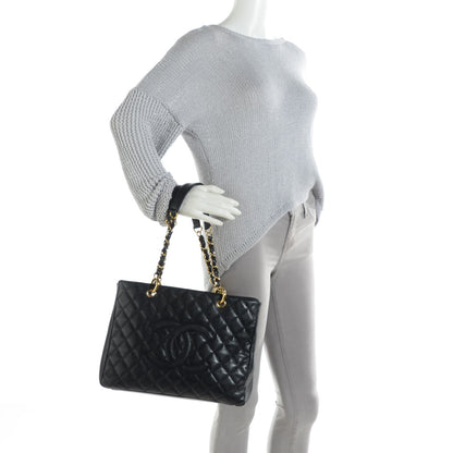 Chanel Caviar Quilted Grand Shopping Tote GST Black 2 of 6