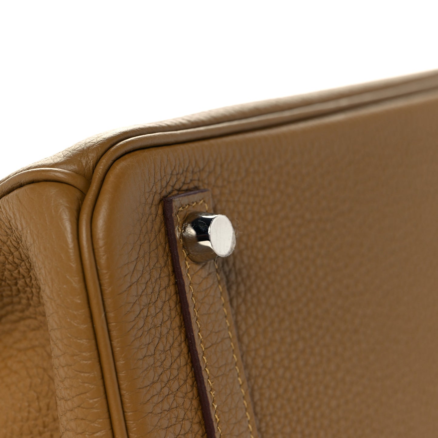 Togo Verso Birkin 25 Bronze Dore Bleu Brume