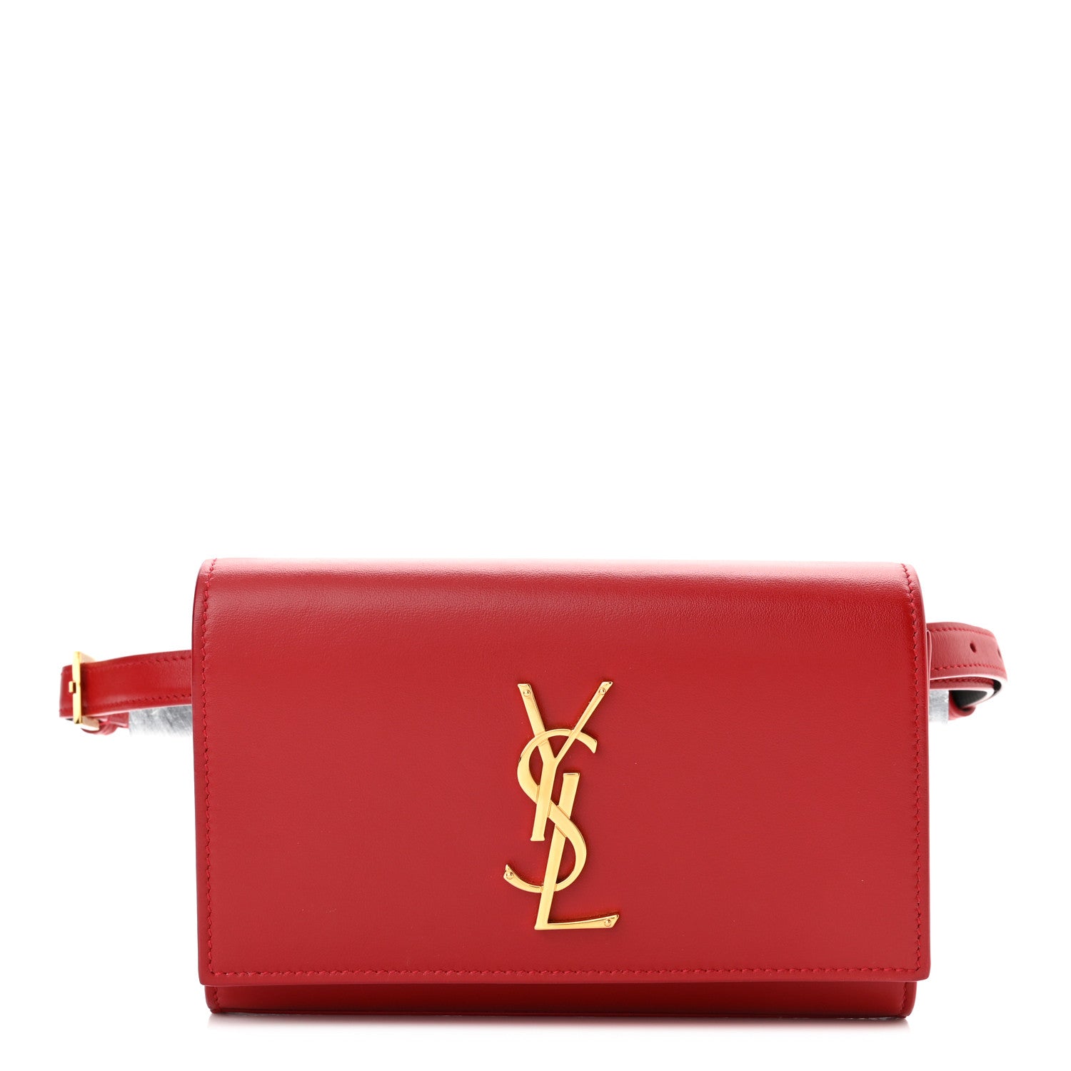 Saint Laurent Smooth Calfskin Monogram Kate Belt Bag Red 1 of 11
