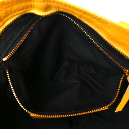 Balenciaga Agneau Classic Silver Hardware City S Jaune Epi 7 of 13