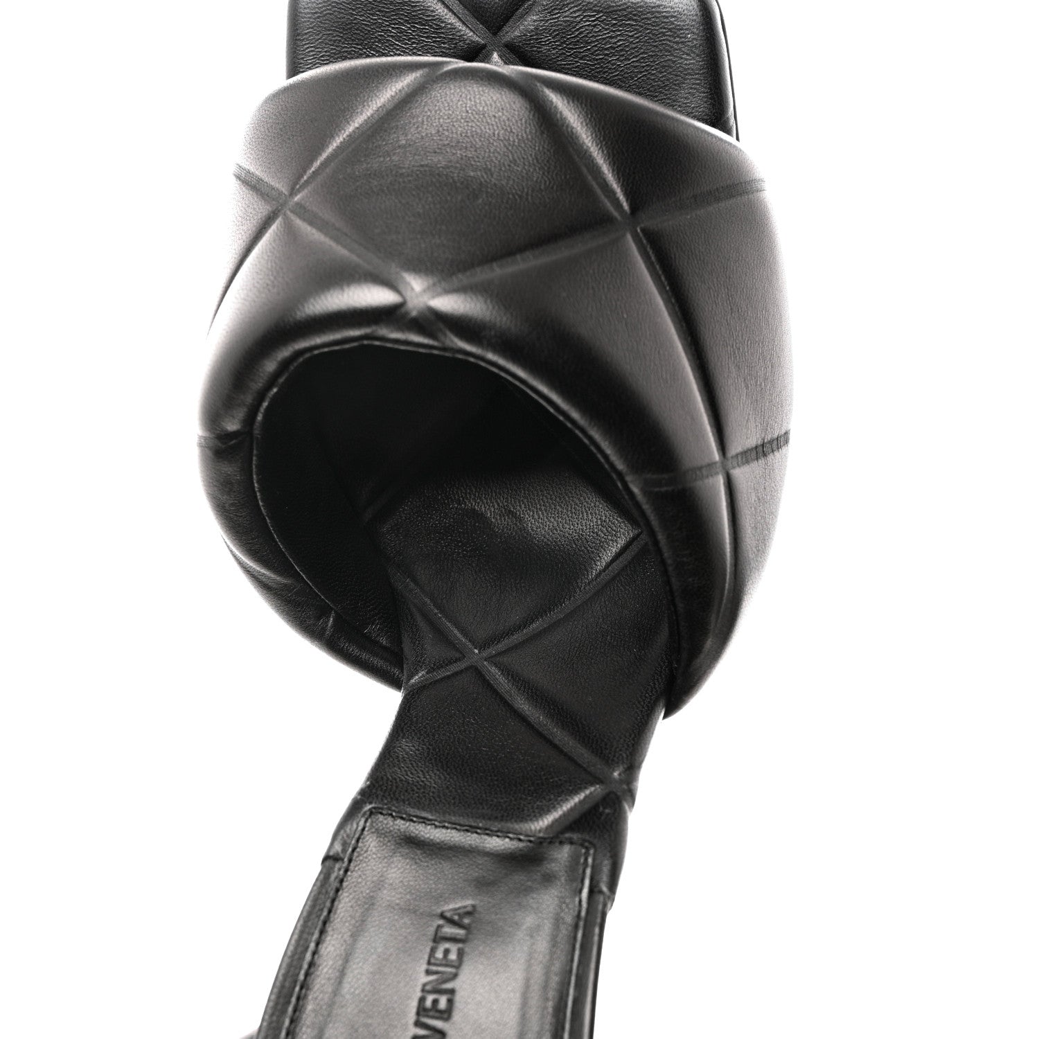 Bottega Veneta Nappa Quilted Rubber Lido Mule Sandals 40 Black 8 of 9