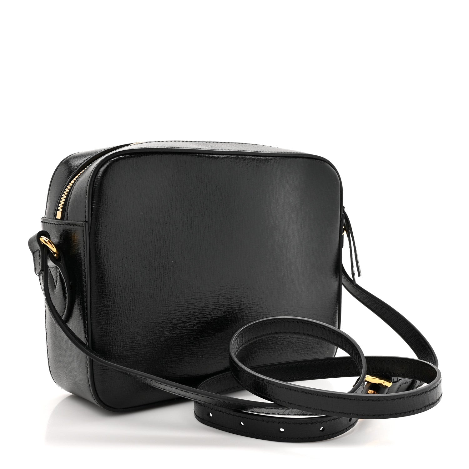 Gucci Textured Calfskin Small Horsebit 1955 Shoulder Bag Black 3 of 10
