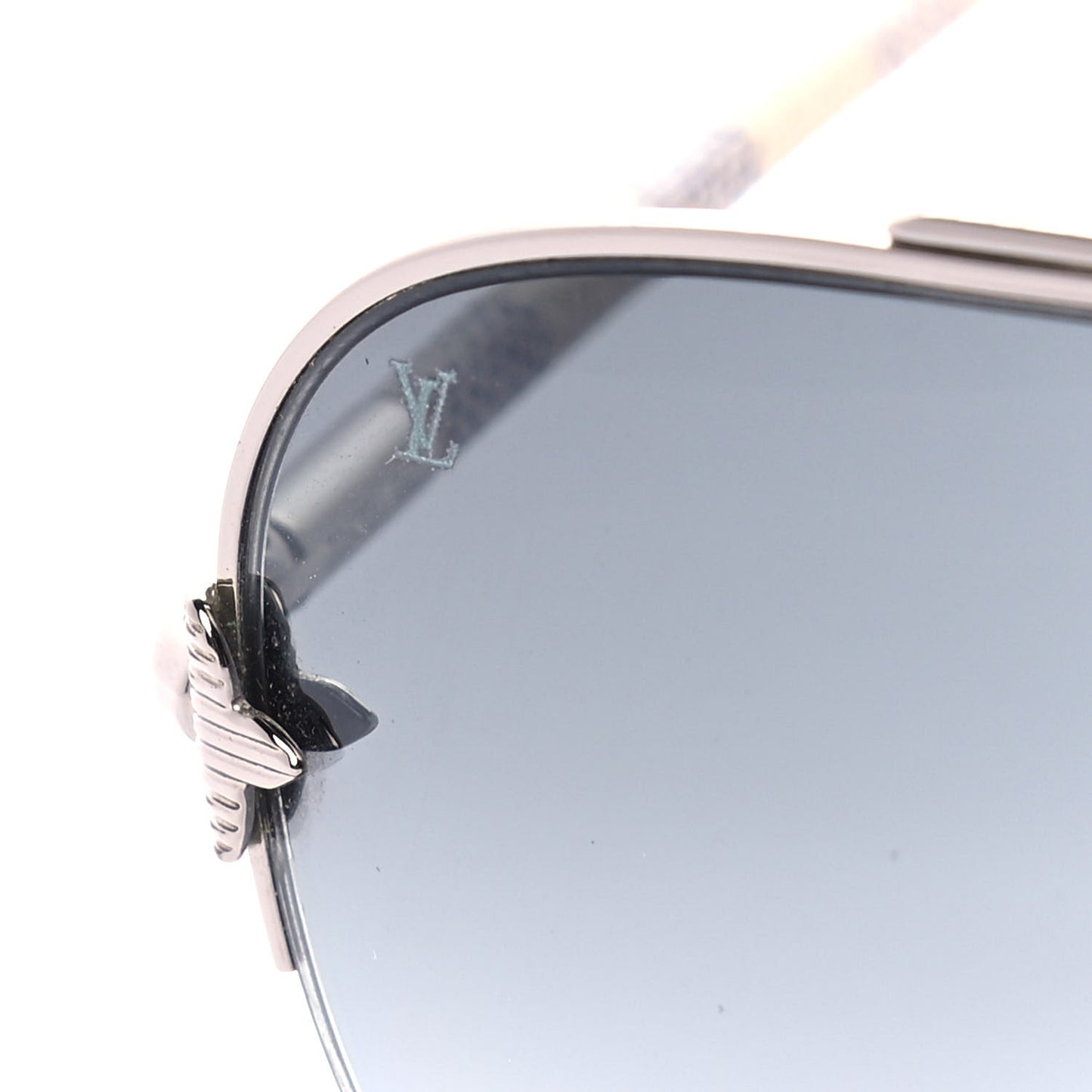 Damier Azur Petite Viola Pilote Aviator Sunglasses Z0570U