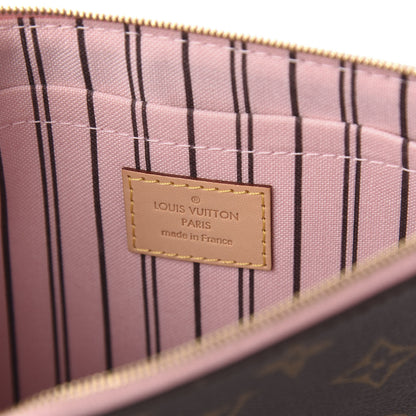 Louis Vuitton Monogram Neverfull MM GM Pochette Rose Ballerine 8 of 10