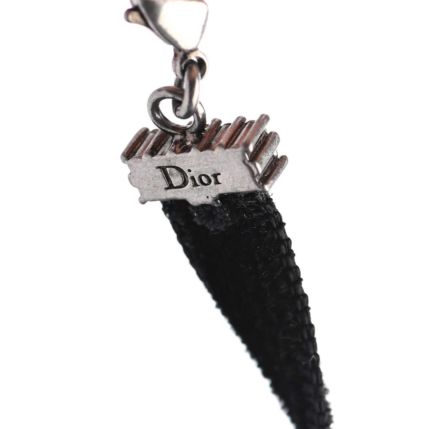 Velvet Crystal DIOR Choker Necklace Black