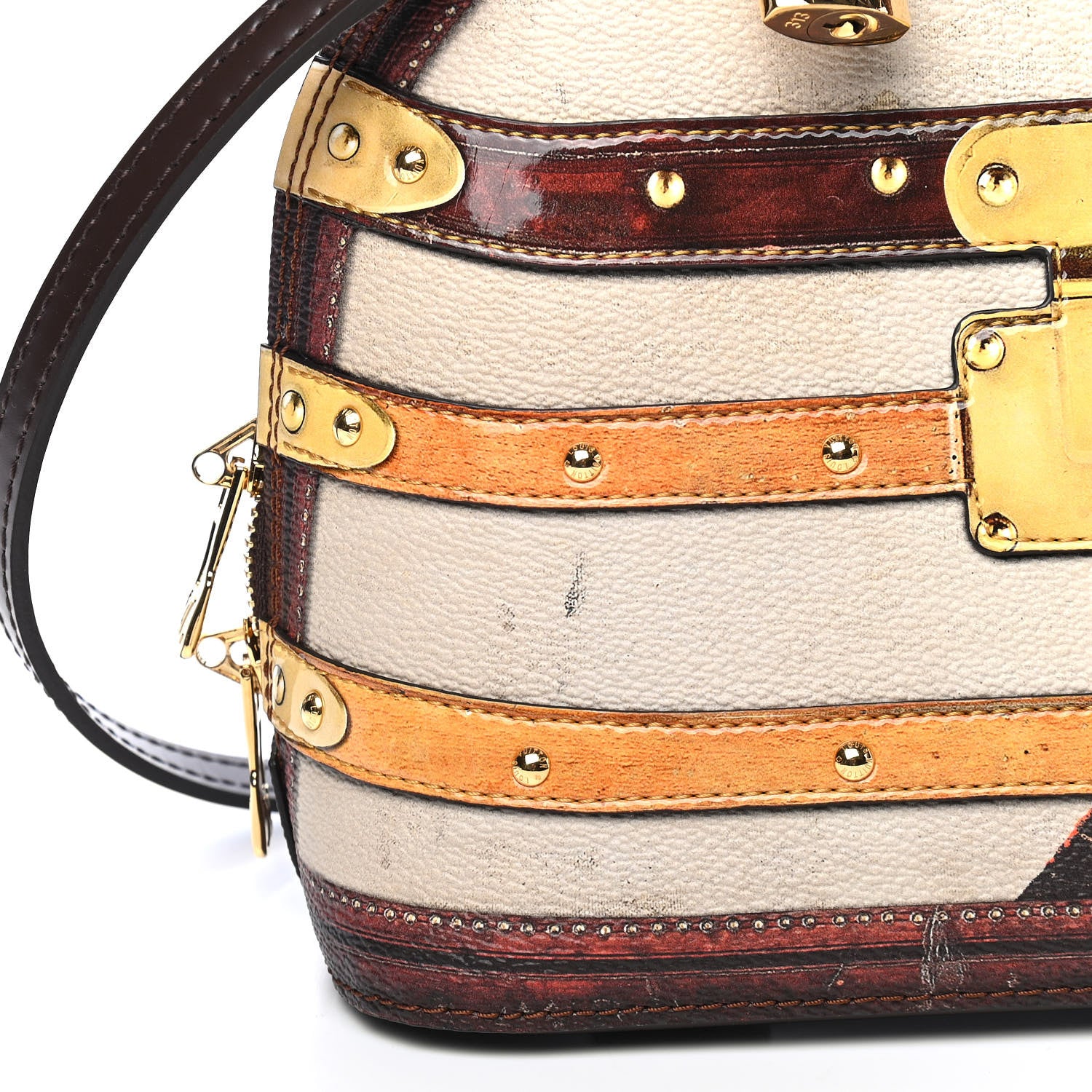 Louis Vuitton Transformed Canvas Time Trunk Alma BB Beige 10 of 11