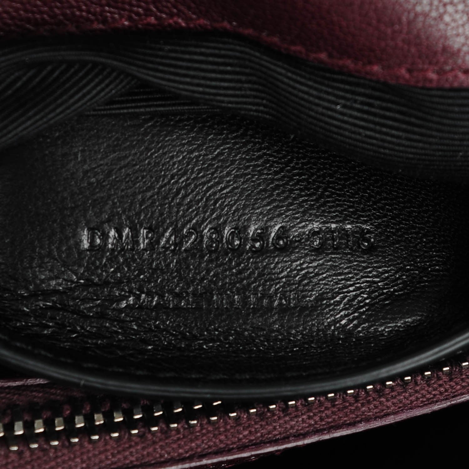 Saint Laurent Sheepskin Matelasse Chevron Monogram Medium College Bag Amaranto 7 of 7