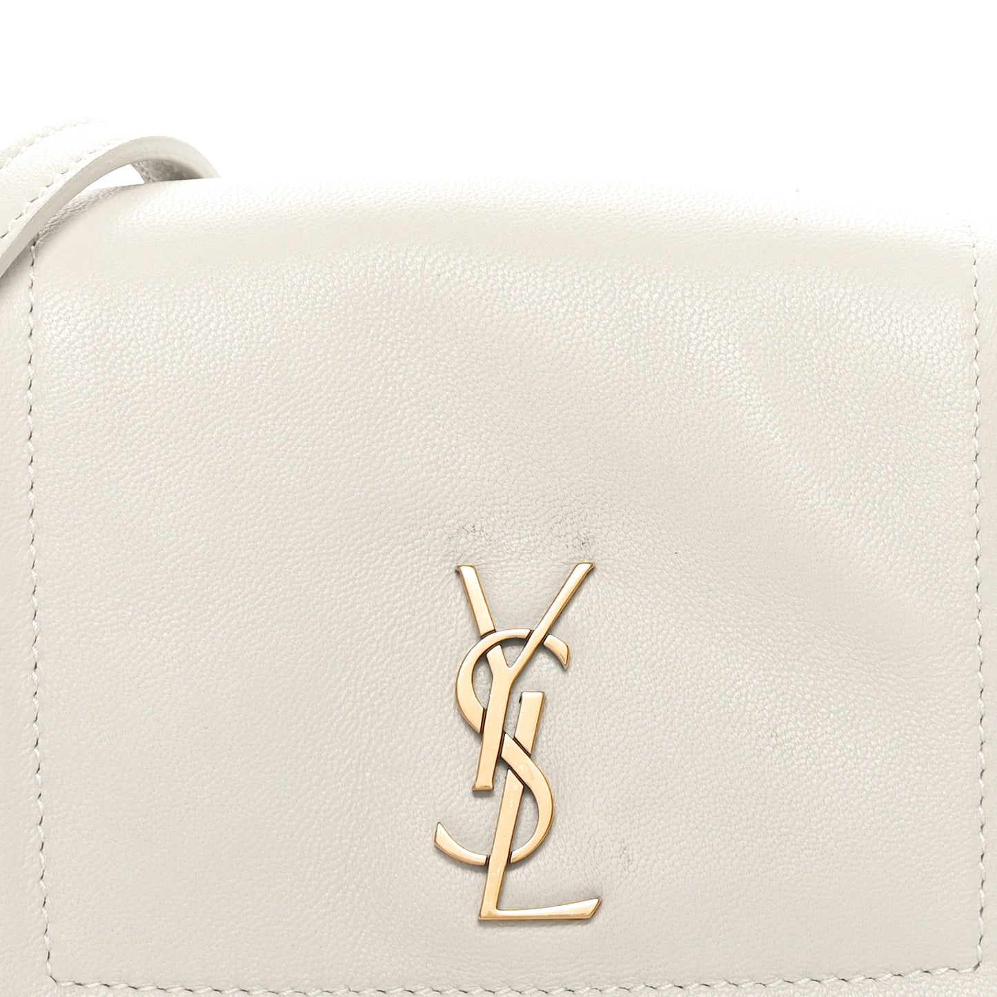 Lambskin Quilted Monogram Mini Nolita Blanc Vintage