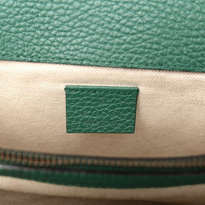 Gucci Pebbled Calfskin Small Dionysus Shoulder Bag Emerald 6 of 10