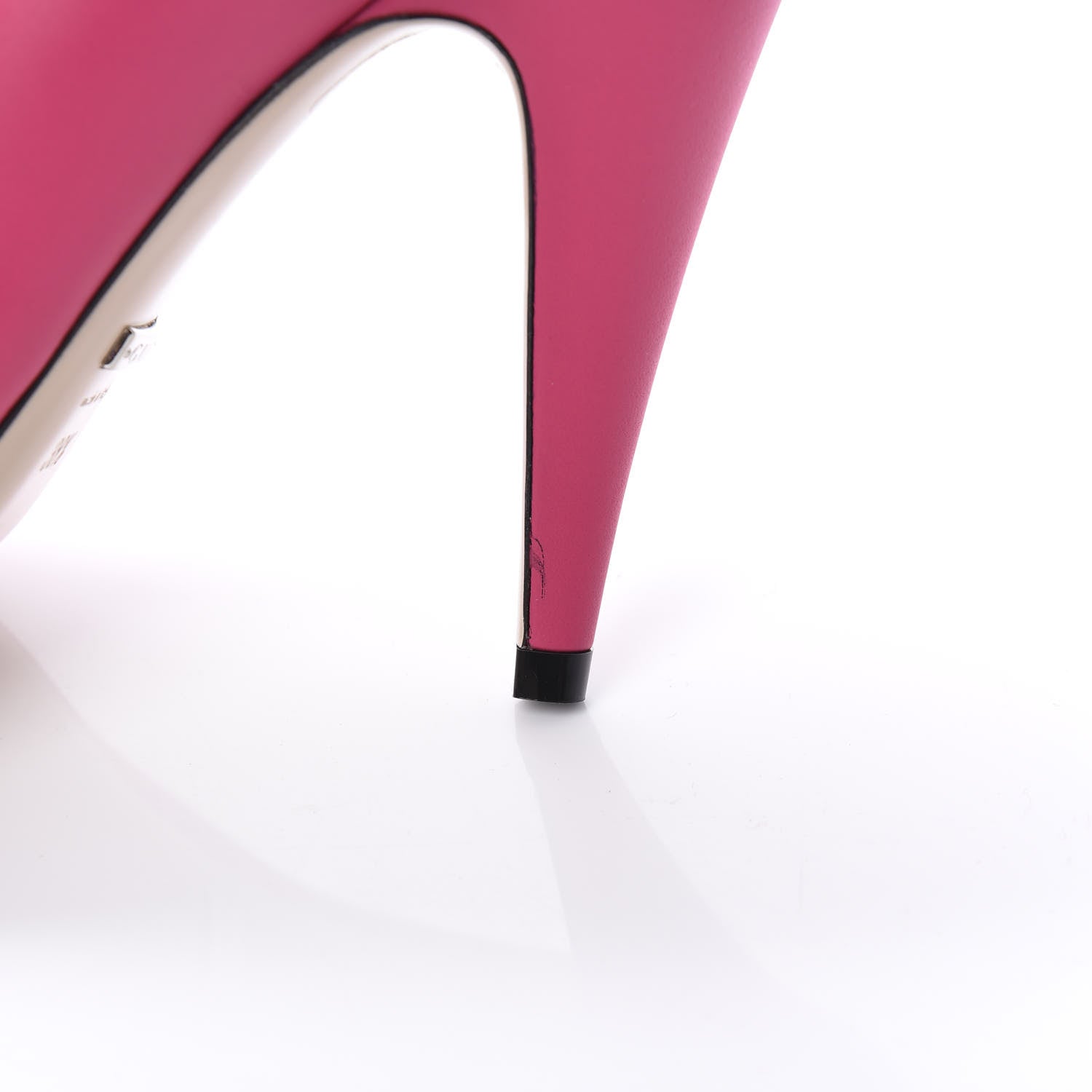 Gucci Nappa Bow High Heel Pumps 38.5 Bright Fuxia 10 of 12