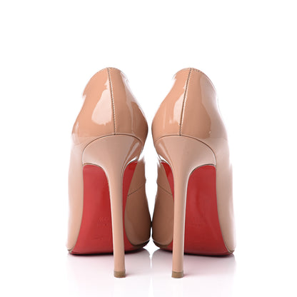 Christian Louboutin Patent Pigalle 120 Pumps 37.5 Nude 7 of 10