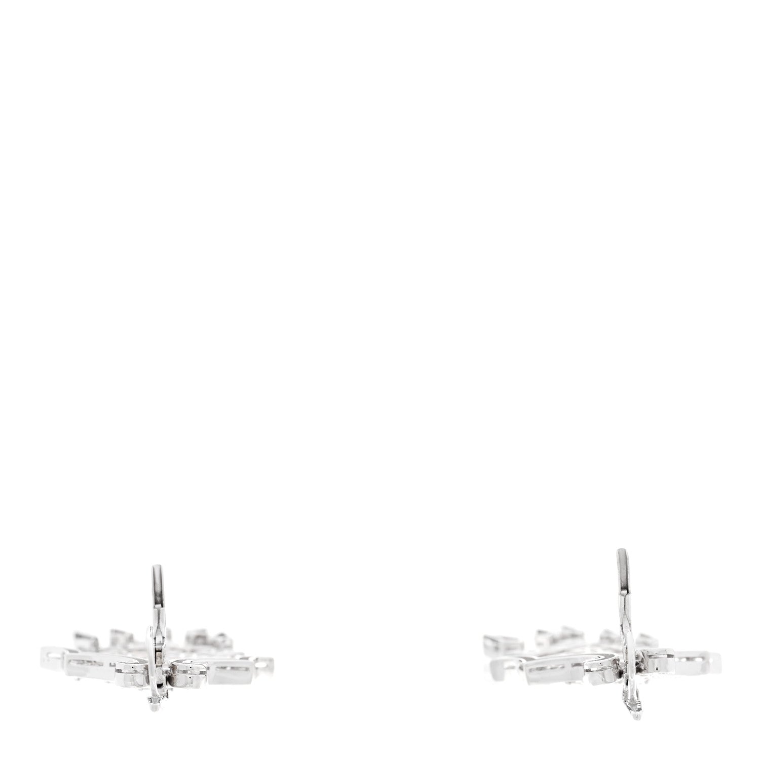 Parker & West by FASHIONPHILE 18K White Gold Diamond 4.25ctw Chandelier Earrings 3 of 5