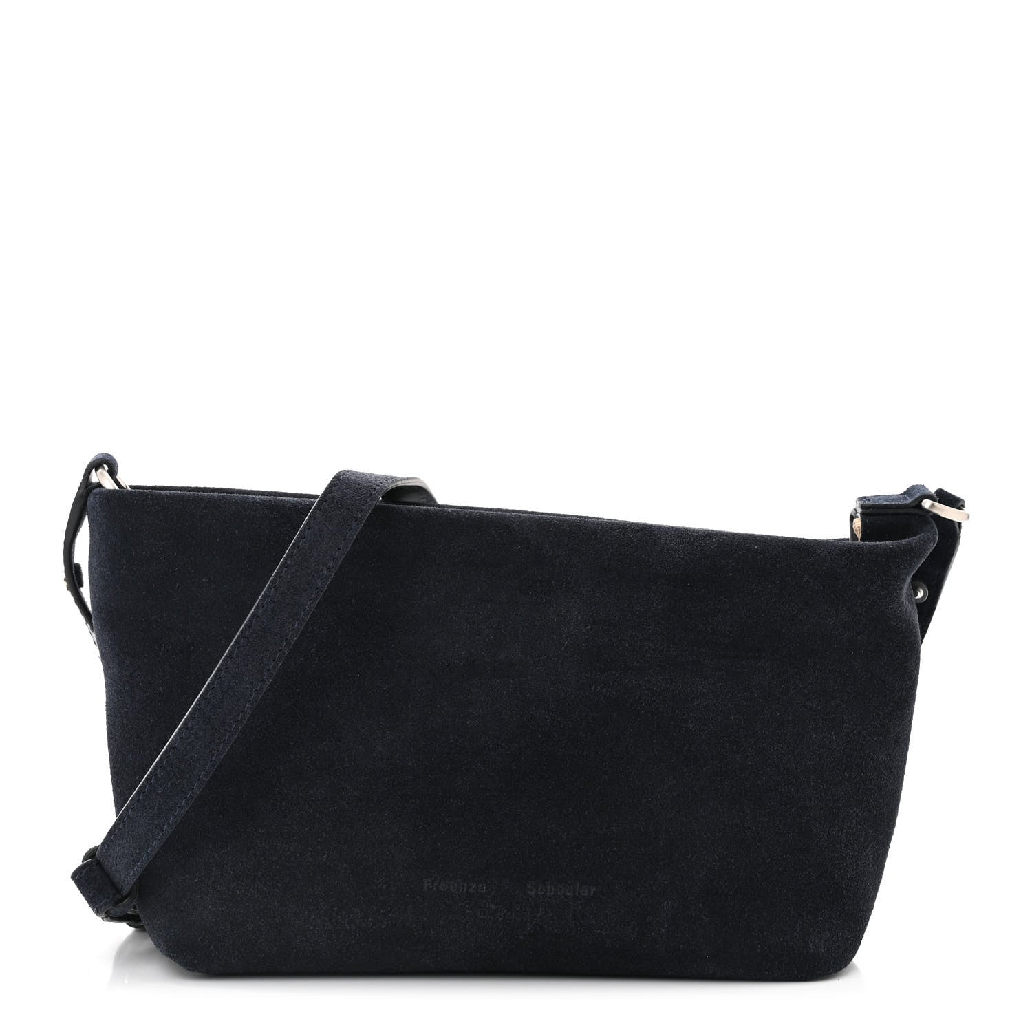 Proenza Schouler Suede Bond Zip Shoulder Bag Deep Navy 1 of 9