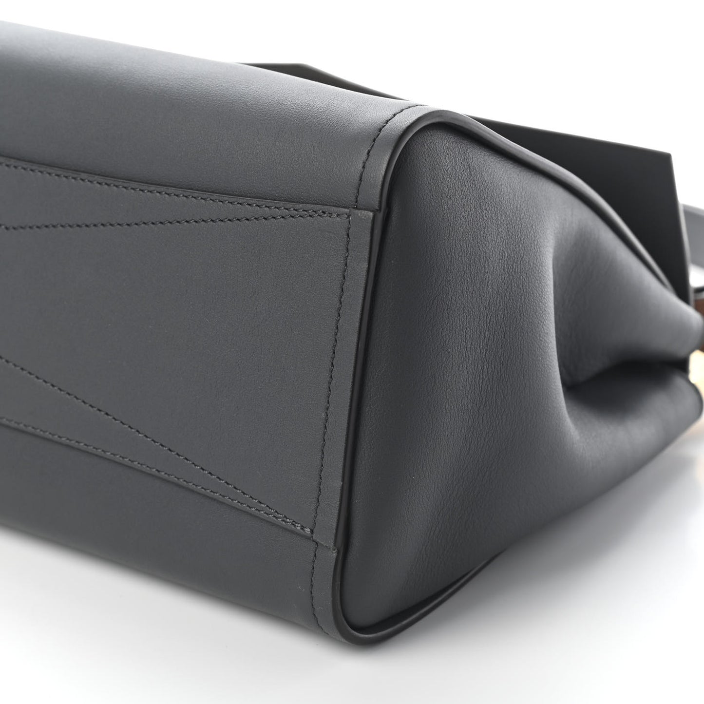 Calfskin Small Mystic Shoulder Bag Storm Grey