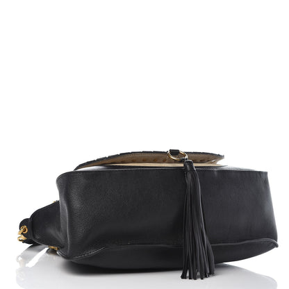 Chloe Calfskin Studded Medium Marcie Satchel Black 5 of 12