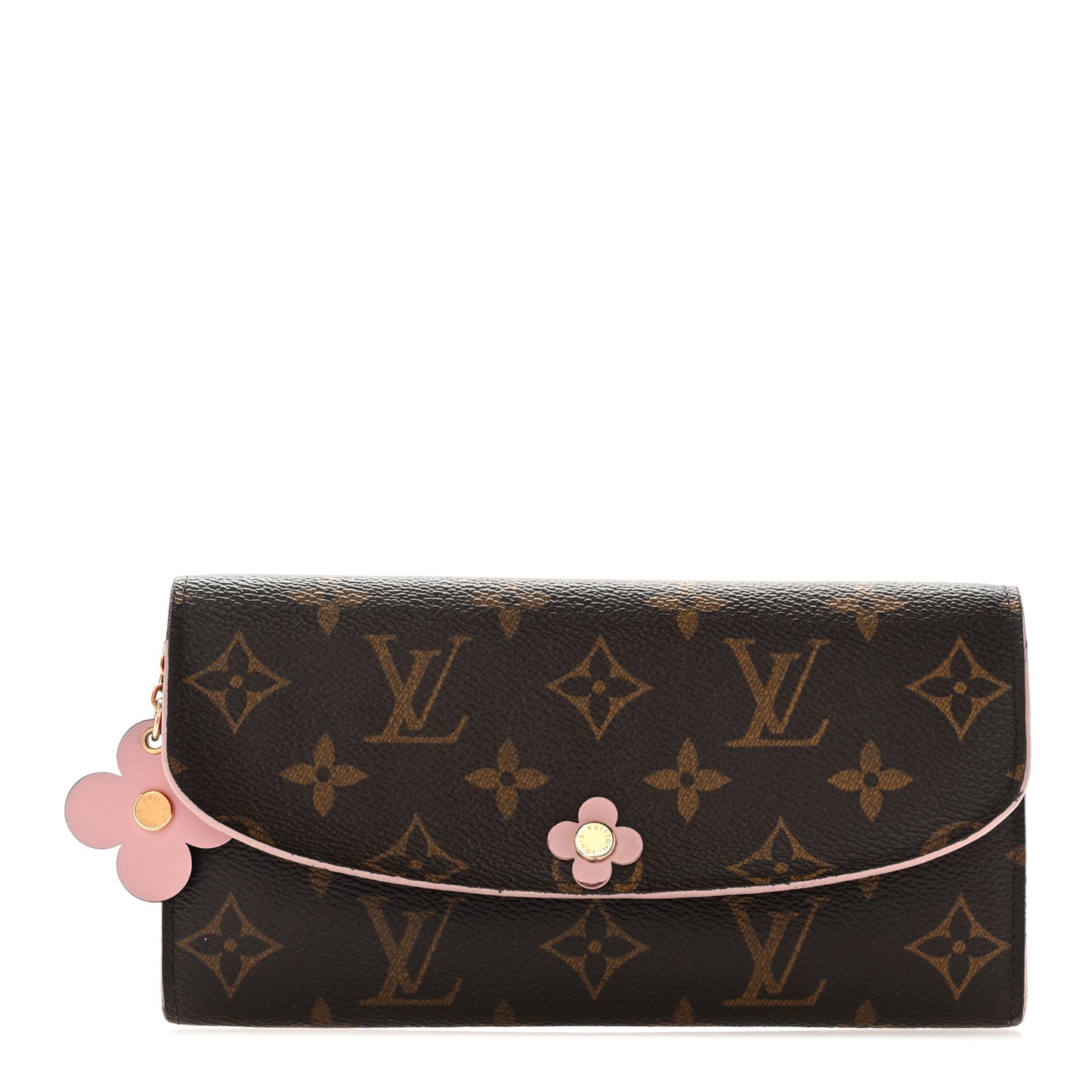 Monogram Bloom Flower Emilie Wallet Fuchsia