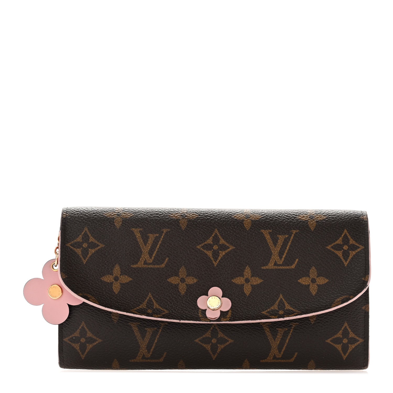 Louis Vuitton Monogram Bloom Flower Emilie Wallet Fuchsia 1 of 11
