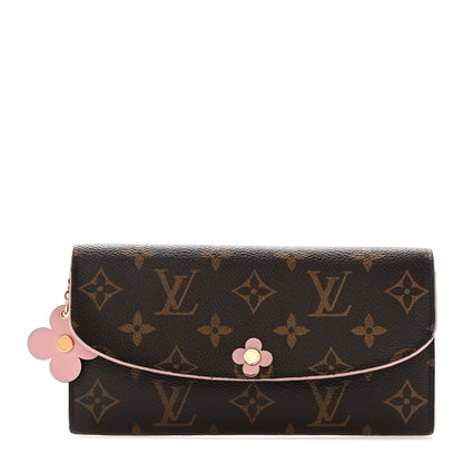 Louis Vuitton Monogram Bloom Flower Emilie Wallet Fuchsia 1 of 11