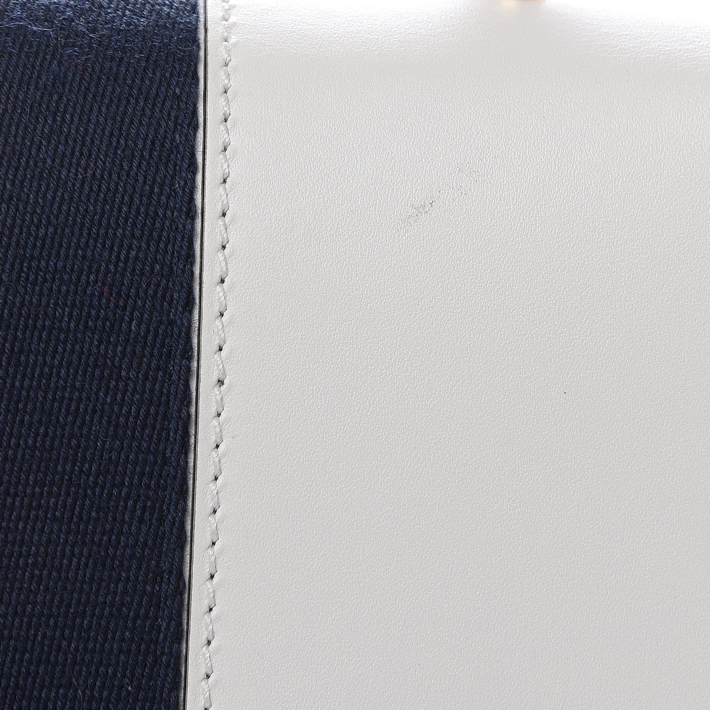 Calfskin Embroidered Medium Sylvie Top Handle Bag White