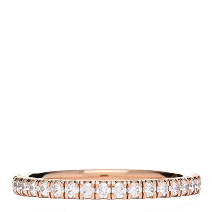 Cartier 18K Pink Gold Diamond 2mm Étincelle de Cartier Wedding Band Ring 50 5.25 3 of 4