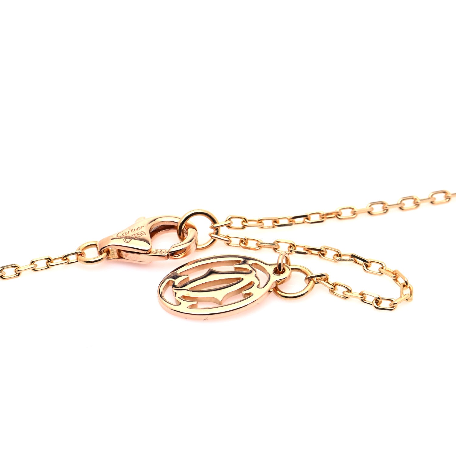 Cartier 18K Pink Gold Diamond LM D'Amour Pendant Necklace 5 of 6
