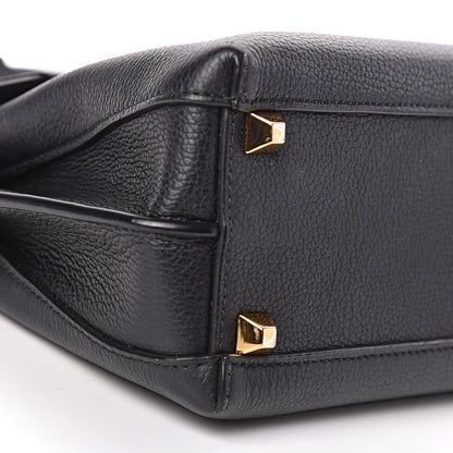 MCM Grained Calfskin Small Milla Crossbody Black 10 of 12