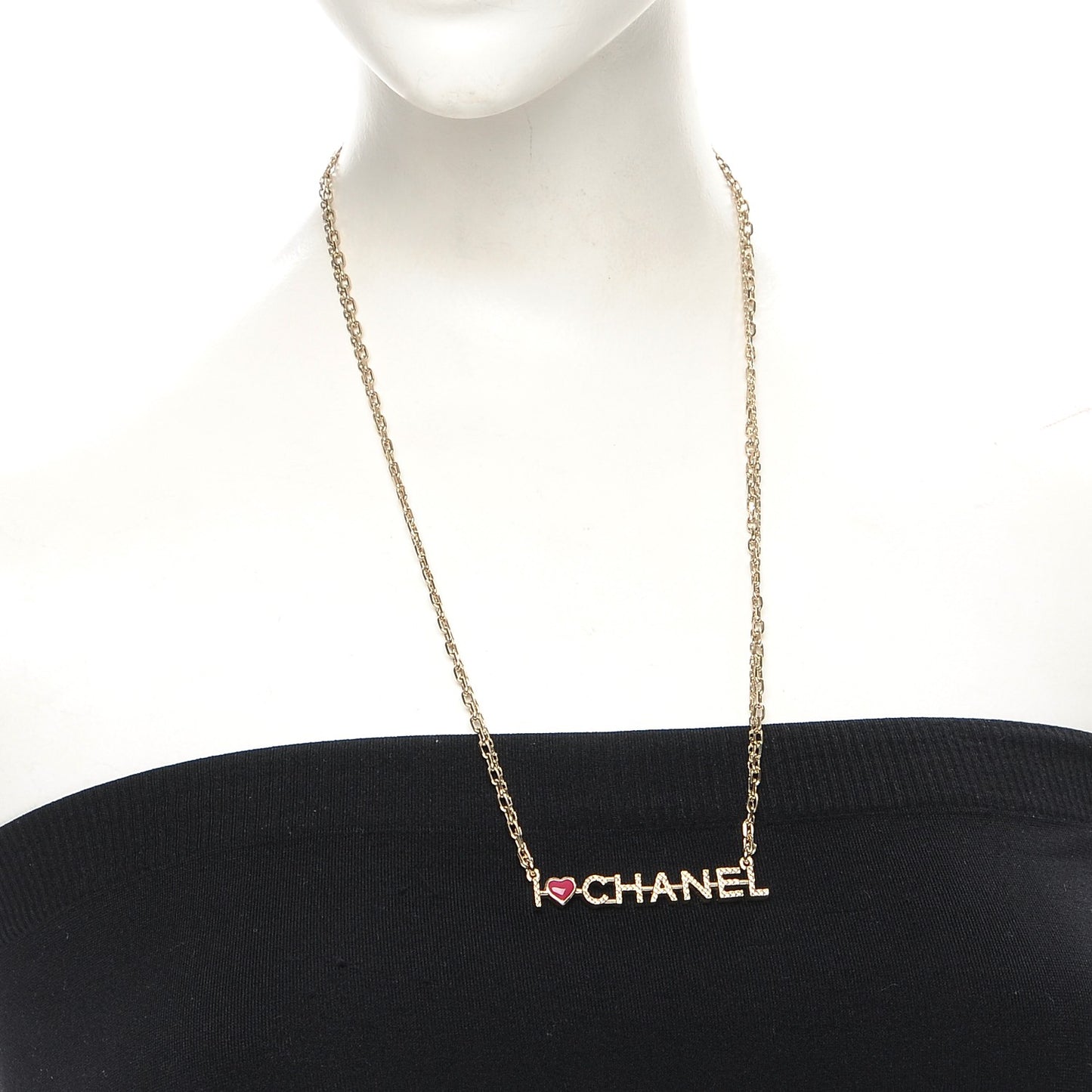 Chain I Heart Necklace Gold
