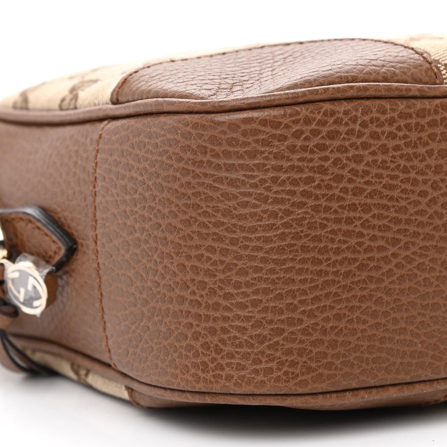 Gucci Monogram Mini Bree Messenger Bag Beige Tabacco 9 of 10
