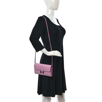 Hermes Epsom Constance Wallet To Go Mauve Sylvestre 2 of 14