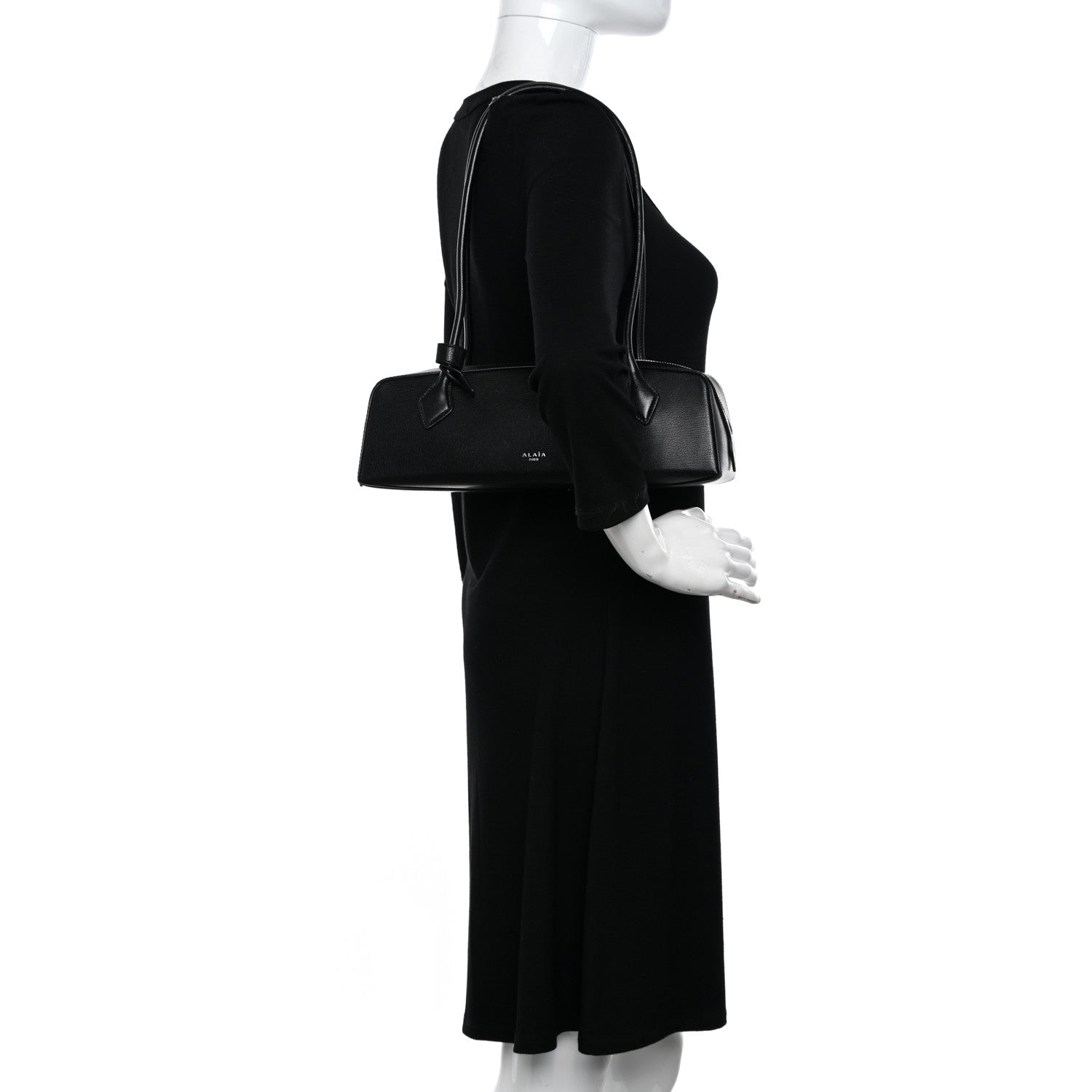 Alaia Goatskin Medium Le Teckel Bag Black 2 of 11