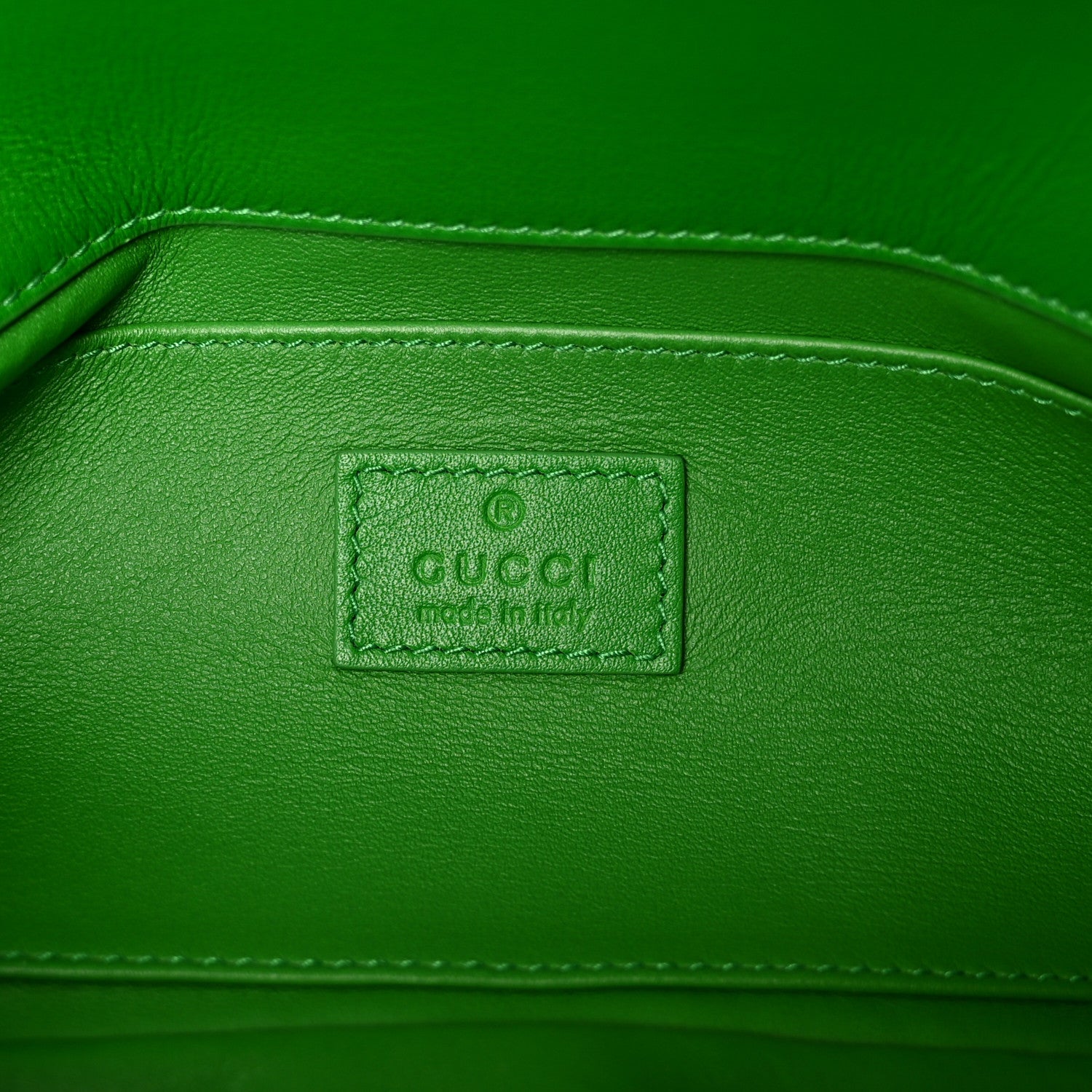 Gucci Merino Wool Medium Maxi Horsebit Chain Shoulder Bag Green 6 of 9
