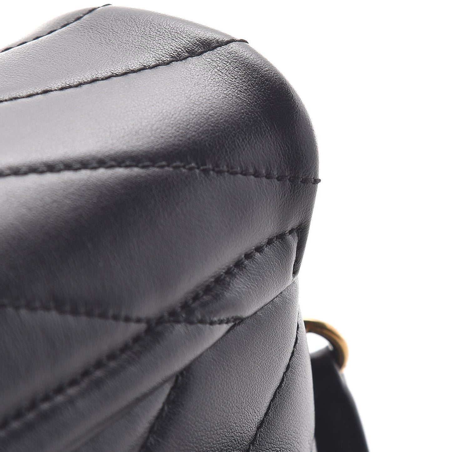Calfskin Y Quilted Monogram Toy Loulou Crossbody Bag Black