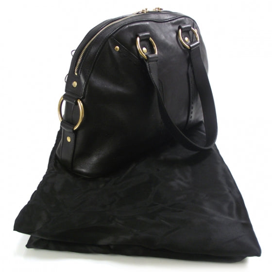 Leather Small Muse Black