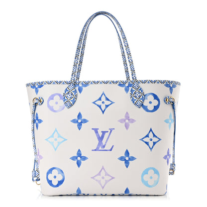 Louis Vuitton Monogram Giant By The Pool 2.0 Neverfull MM Blue 3 of 11