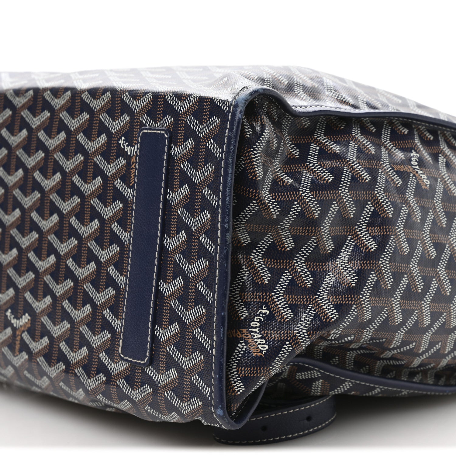 Goyard Goyardine Saint Leger Soft Briefcase Backpack Navy 10 of 10