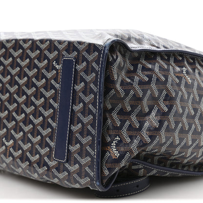 Goyard Goyardine Saint Leger Soft Briefcase Backpack Navy 10 of 10
