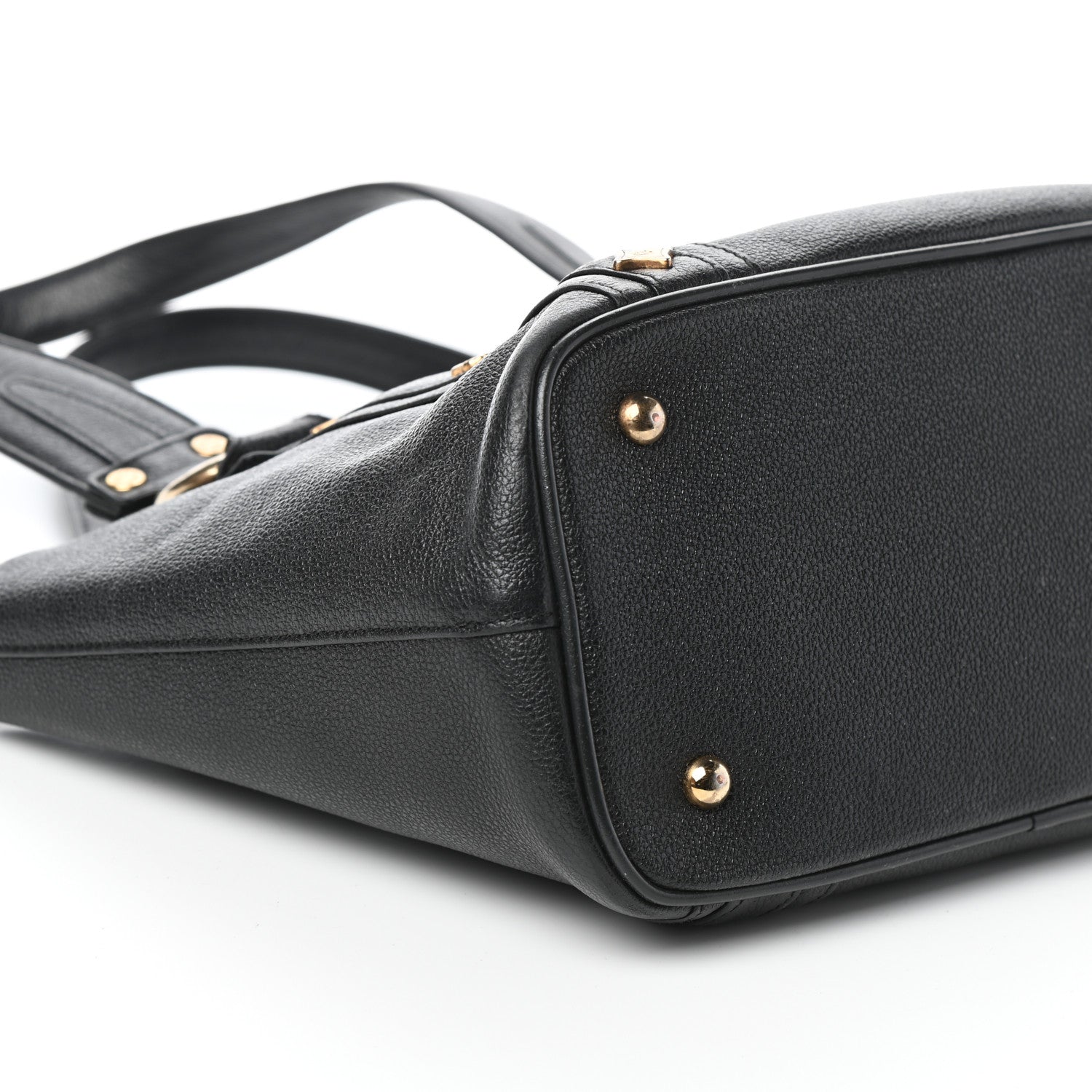 MCM Grained Calfskin Mini Tote Black 8 of 9