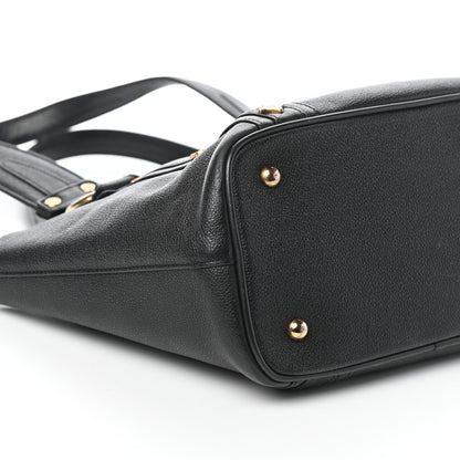 MCM Grained Calfskin Mini Tote Black 8 of 9