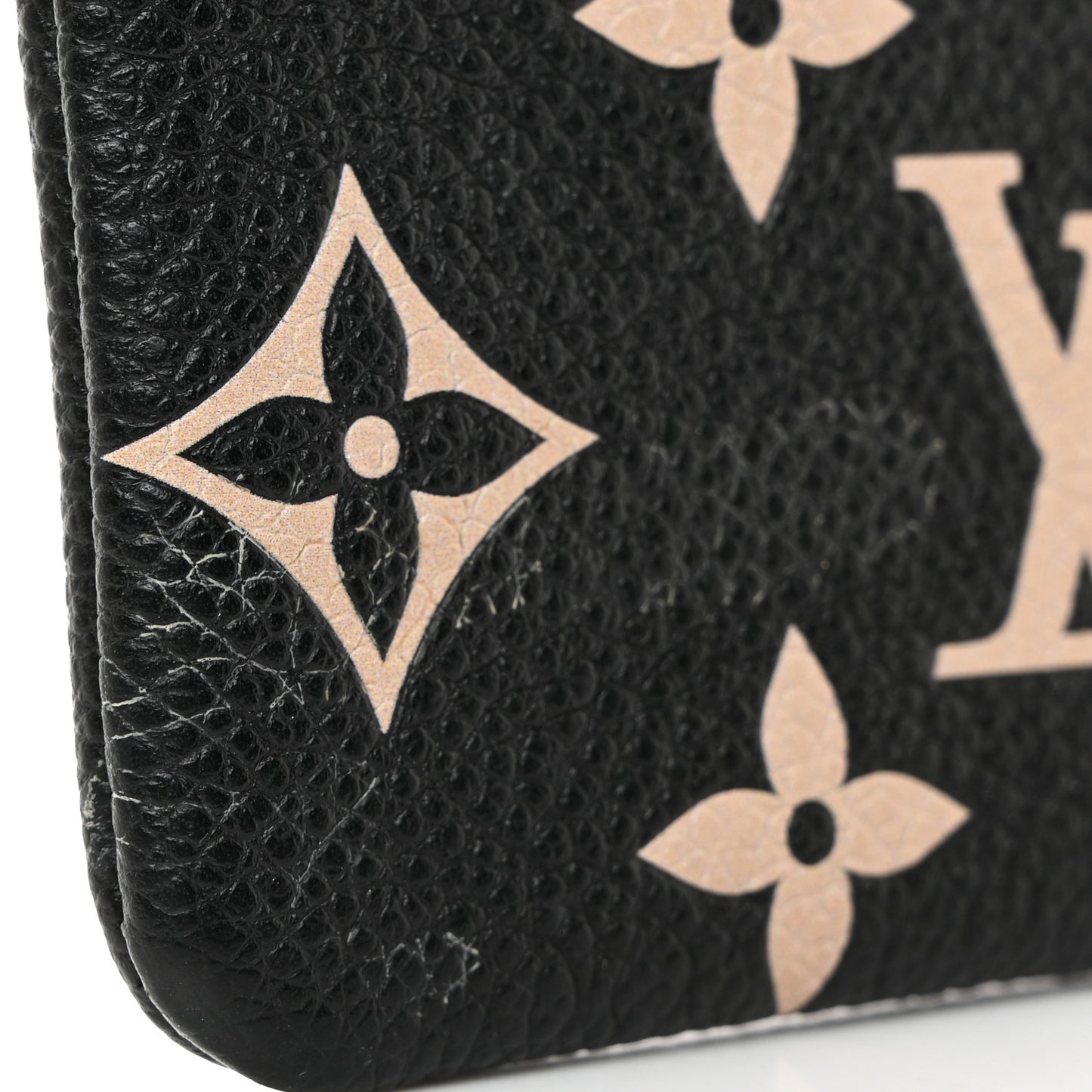 Empreinte Monogram Giant Key Pouch Black Beige