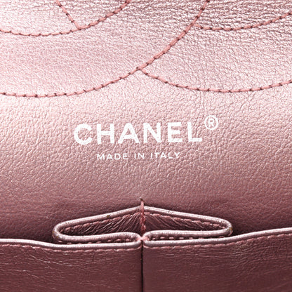 Chanel Metallic Aged Calfskin Quilted 2.55 Reissue 227 Flap Rose Fonce 5 of 9