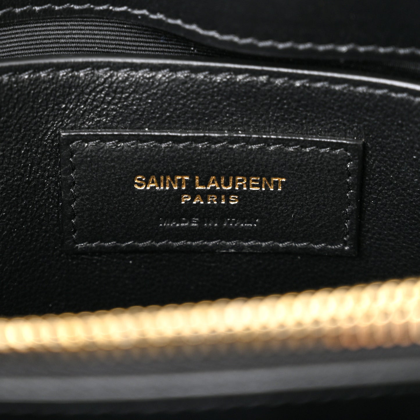 Calfskin Y Quilted Monogram Small Loulou Chain Satchel Black