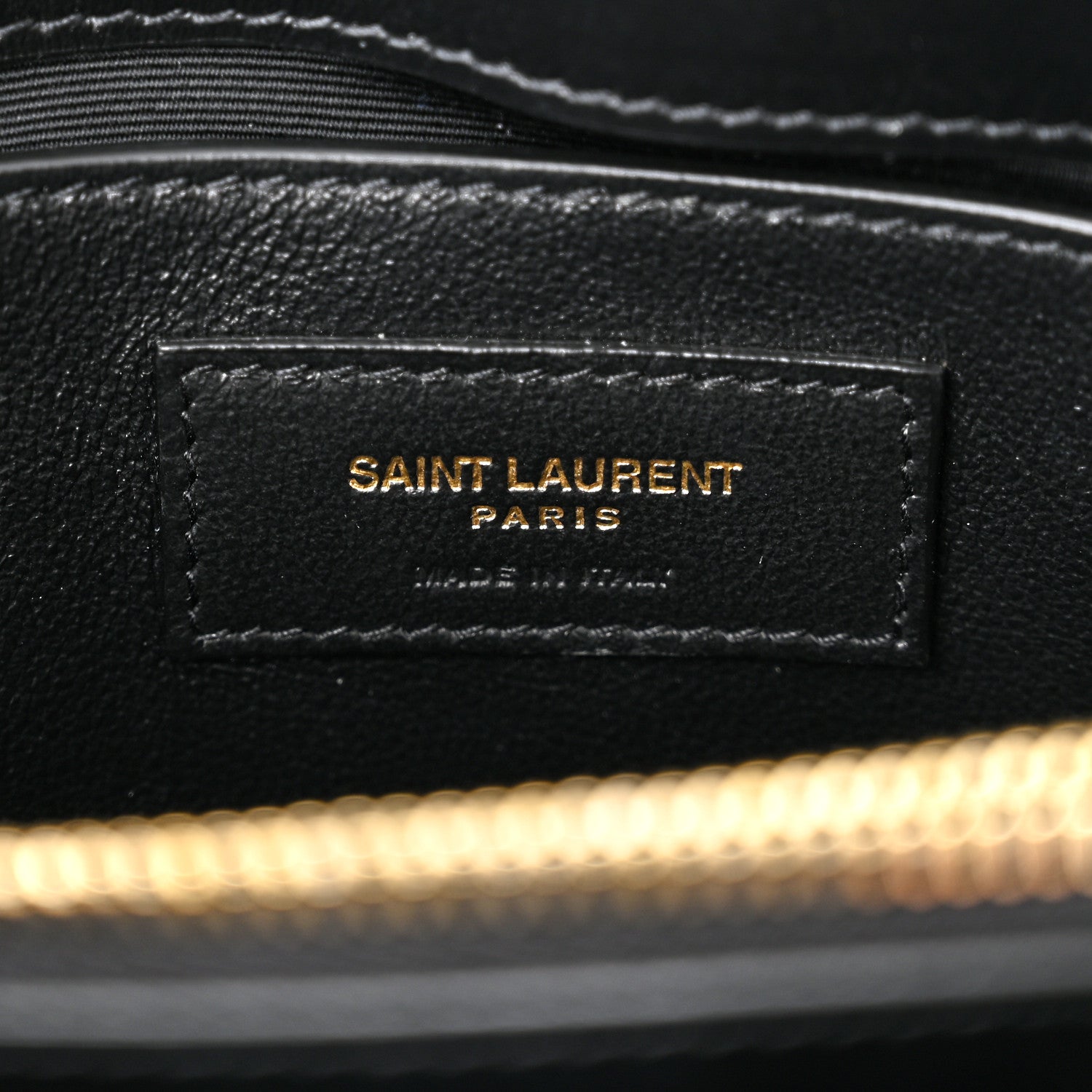 Saint Laurent Calfskin Y Quilted Monogram Small Loulou Chain Satchel Black 6 of 10