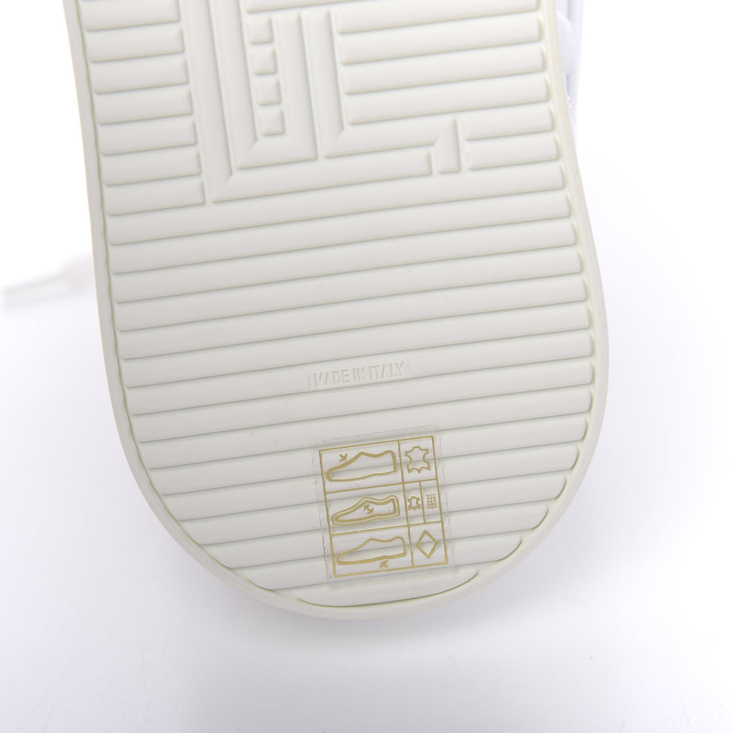 Nappa Macro FF Embossed Womens High Top Sneakers 39 White Ice