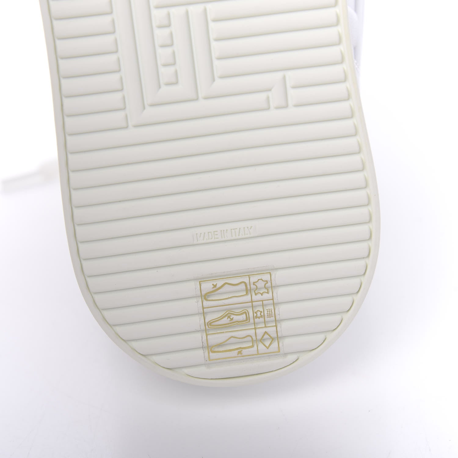 Fendi Nappa Macro FF Embossed Womens High Top Sneakers 39 White Ice 9 of 12