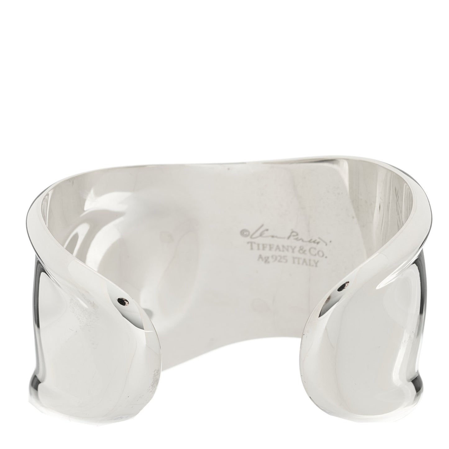 Sterling Silver Elsa Peretti Small Left Wrist Bone Cuff Bracelet