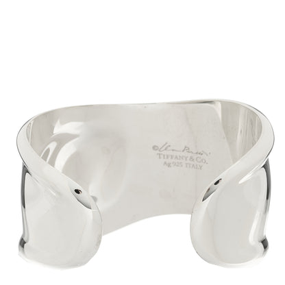 Tiffany Sterling Silver Elsa Peretti Small Left Wrist Bone Cuff Bracelet 3 of 4