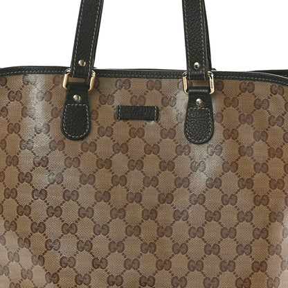 Gucci Crystal Monogram Joy Tote Dark Brown 8 of 11