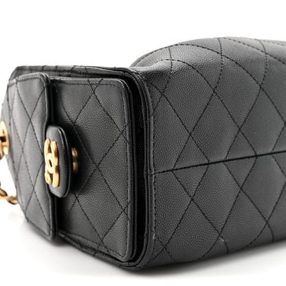 Chanel Caviar Quilted Mini Chanel 25 Handbag Black 10 of 11